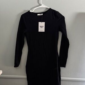 Princess Polly Black Long Sleeve Fitted Dress